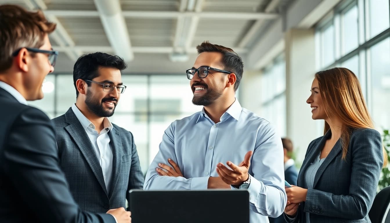 Headhunter Schweiz assists candidates in a modern office environment.