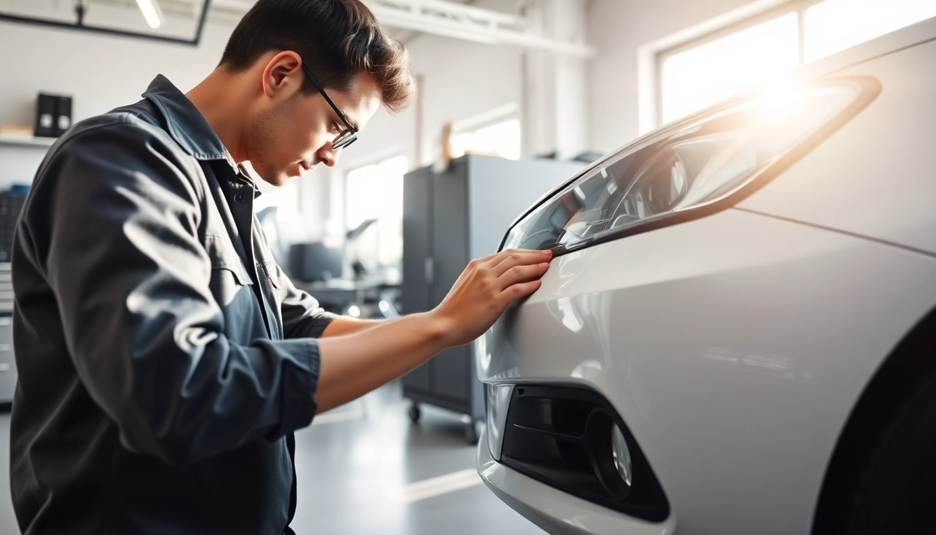 Leasing Schäden beheben München durch einen Fachmann in einer professionellen Werkstatt.