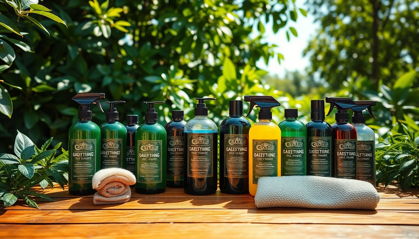 Koch Chemie Produkte in professioneller Darstellung auf einem Holz Tisch