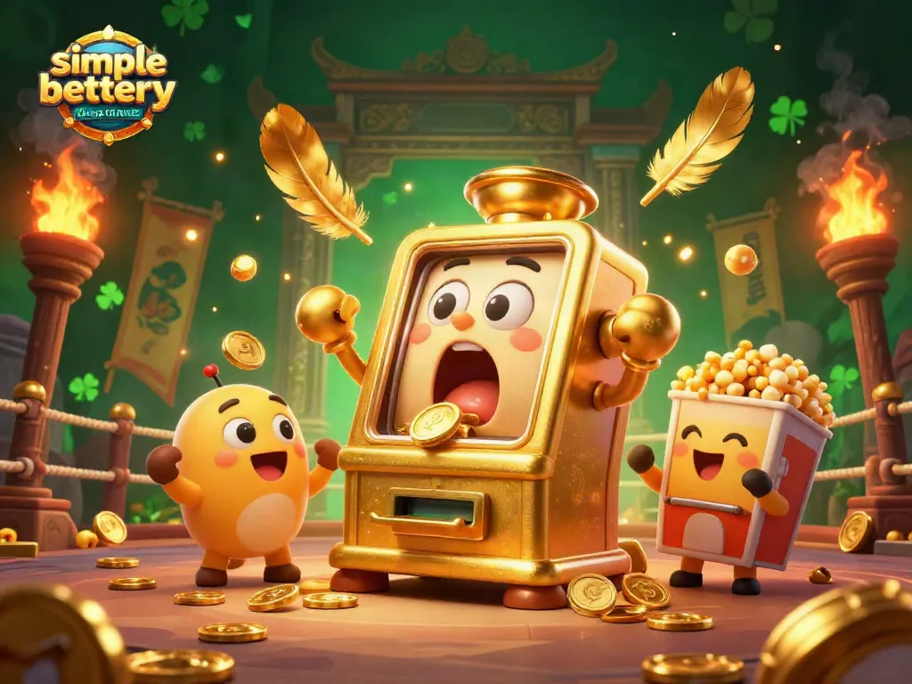 Experience the thrill of gambling with a golden slot machine celebrating its jackpot in a vibrant casino scene, highlighting simple battery Georgia first offense.