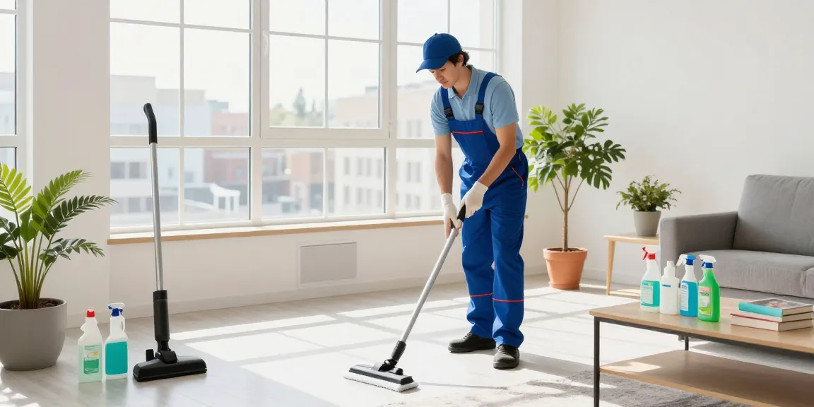 Professional umzugsreinigung bern service in a spotless apartment, showcasing eco-friendly cleaning supplies and bright, inviting interior.