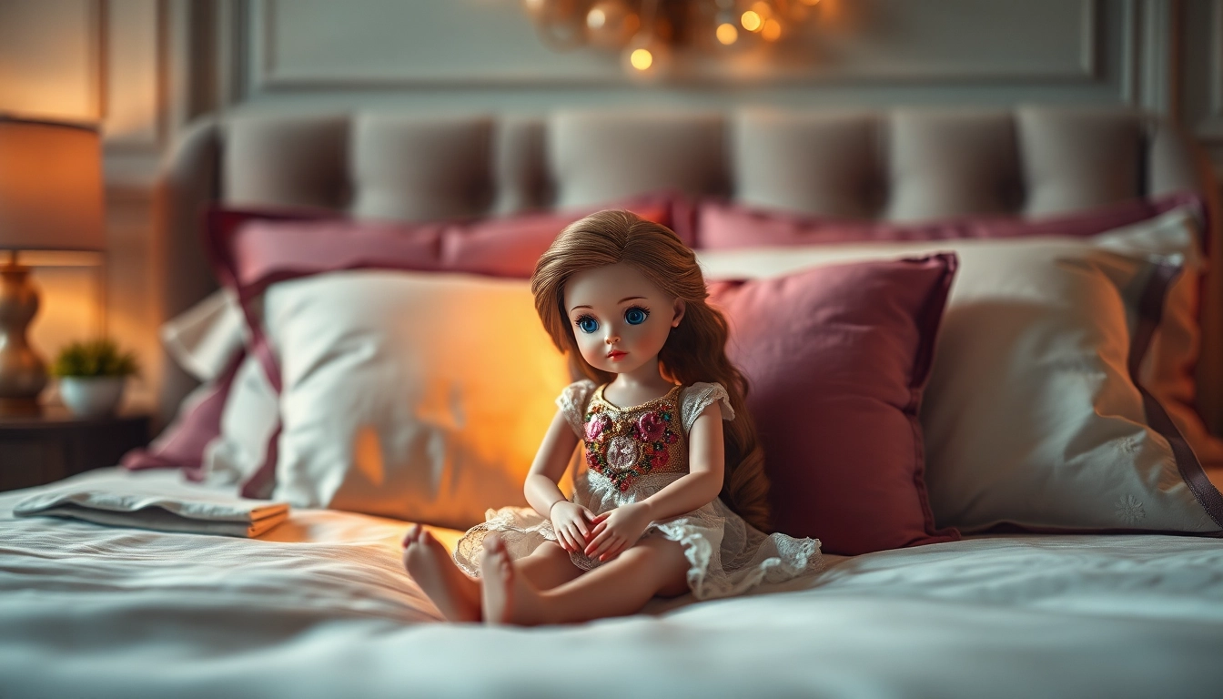 Fesselnde Love Dolls demonstrieren eine natürliche Eleganz in einem romantischen Schlafzimmerambiente.