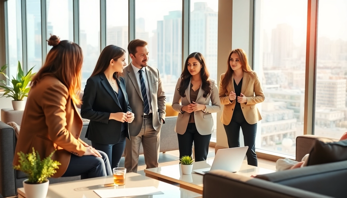 Headhunter Schweiz berät Kandidaten in einer modernen Büroumgebung.
